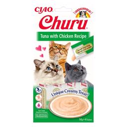 Ciao Churu Tuna With Chicken Recipe Cremede Godbidder Til Katten 4 x 14g